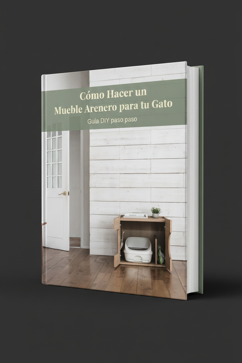 Libro Mueble Arenero para Gatos