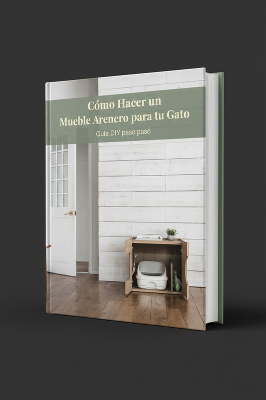 Libro Mueble Arenero para Gatos
